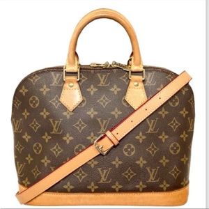 Authenticated Louis Vuitton Alma PM Tote Bag Handbag Purse